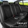 Seat Covers for Nissan Leaf 2011-2026 2027 Leather Full Set (Black) view 2