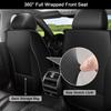 Seat Covers for Nissan Leaf 2011-2026 2027 Leather Full Set (Black) view 3