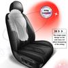 Seat Covers for Nissan Leaf 2011-2026 2027 Leather Full Set (Black) view 4