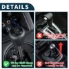 TUCKBOLD Car Shift Knob 10cm | Front Shift Lever Knob Universal for Automatic and Manual Vehicle Acrylic Red with 2 Adapter 1 Set view 3