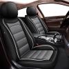 IKABEVEM Car Seat Covers Fit for Honda HRV 2016-2026 2027: Luxury Leather Automotive Front Seat Covers, HR-V Car Seat Protector(2PCS Front, Black&Grey) view 1