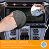 Car Screen Cleaner, Microfiber Auto Screen Cleaning Pad, Foldable Touch Screen Cleaner Cloth, Car Interior Accessories for Vehicle Dashboard LCD Display (Round / 4.2" D) view 3