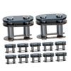 SOLUSTRE 12pcs Quick Release Chain Link Connector for Atv Motorcycle and Dirt Bikes Heavy Duty Roller Chain Links for Easy Installation and Maintenance view 1