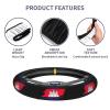 Cambodian Flag Car Steering Wheel Covers,Soft Steering Wheel Protector for Women & Men,Universal 15 Inch Auto Car251 view 2