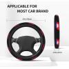 Cambodian Flag Car Steering Wheel Covers,Soft Steering Wheel Protector for Women & Men,Universal 15 Inch Auto Car251 view 4