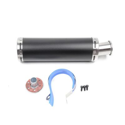 Motorcycle Black modification muffler exhaust pipe 150CC racing universal round mouth