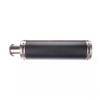 Motorcycle Black modification muffler exhaust pipe 150CC racing universal round mouth view 4