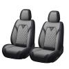 KSJH Car Seat Cover Fit 98% of BMW 2000-2025,Premium Nappa Leather Breathable Waterproof Sports Seat Cover,Easy to Install Automotive Seat Covers Front PairBlack & Gray view 1