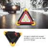 Multifunction Car Breakdown Emergency Safety Triangle Stop Sign with Red LED Warning Light High Visibility Compact Portable 2 Charging Modes for Option view 2