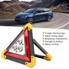 Multifunction Car Breakdown Emergency Safety Triangle Stop Sign with Red LED Warning Light High Visibility Compact Portable 2 Charging Modes for Option view 3