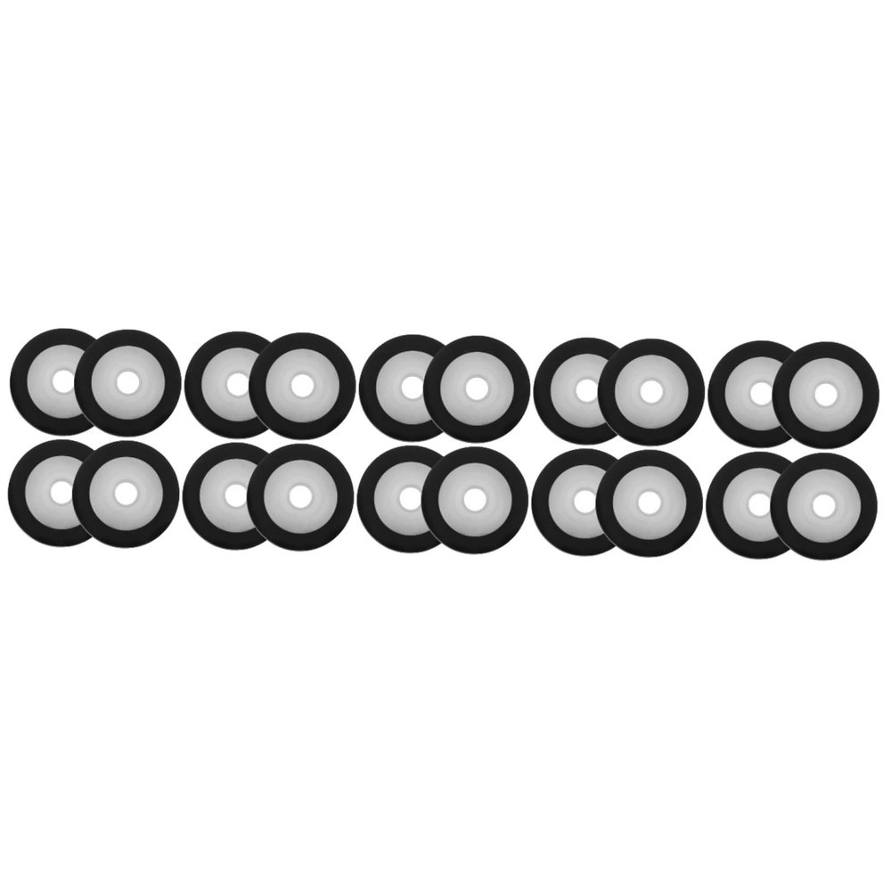 Gatuida 20pcs Bearing Roller Cassette Tape Pinch Roller Easy Install for Tape Player Repair