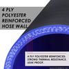 4 Ply Silicone Reducer Hose/Intake/Intercooler Pipe Straight Coupler T Clamps - 1.75"945mm) - 2"(51mm) - *With 2 Clamps* view 2