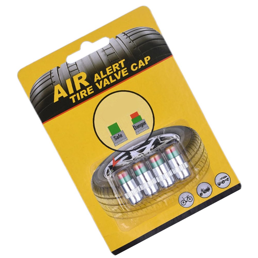 wengjack High Accuracy Automotive Tyre Air Pressure Guard Caps Monitorings Easy Reading Display Screen Detection Leak Proof