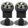 2PCS Car Guide Ball, LC282 Portable Automotive Compass with Suction Cup Lightweight Outdoor Navigation Tools for Hiking Camping Adventure view 1