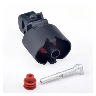 1 Pin Female Automotive Connector Knock Transducer Socket 13510096 With Terminal Pin Seal