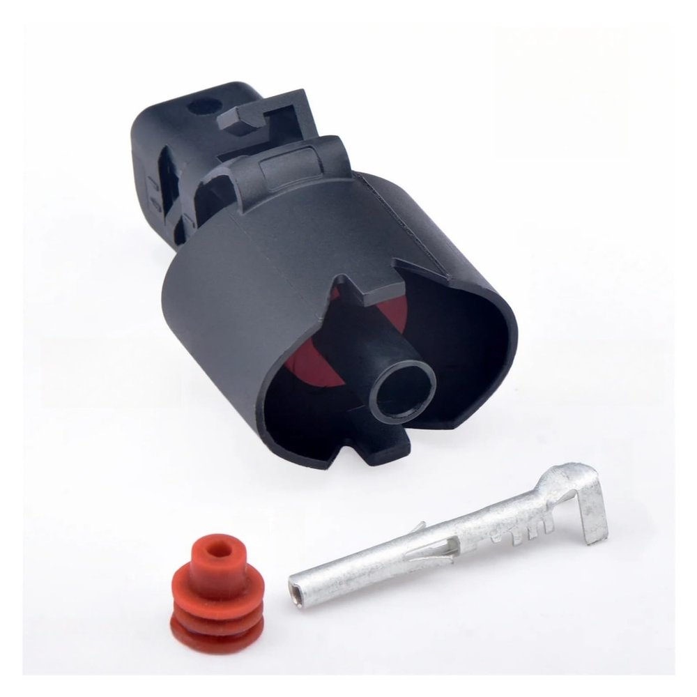 1 Pin Female Automotive Connector Knock Transducer Socket 13510096 With Terminal Pin Seal