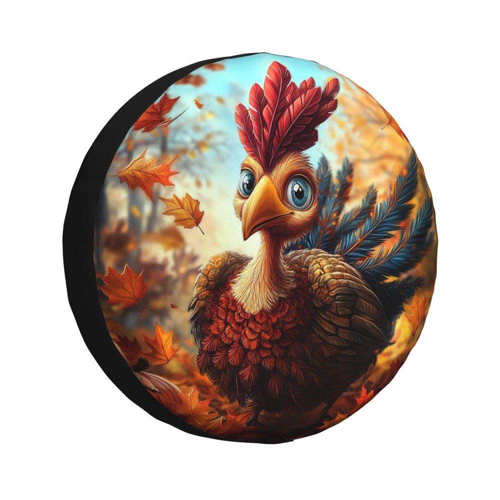 Funny Thanksgiving Spare Tire Cover Turkey Wheel Tire Cover Waterproof Protectors for Trailers Rv SUV Truck Camper Travel Trailer 15 Inch