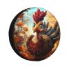 Funny Thanksgiving Spare Tire Cover Turkey Wheel Tire Cover Waterproof Protectors for Trailers Rv SUV Truck Camper Travel Trailer 15 Inch view 1