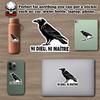 No Gods No Masters Sticker or Magnet Decal Ni Dieu Ni Maitres French Crow Anarchist Raven Punk Atheist Bird Waterproof Vinyl Sticker for Bumper Water Bottle Car Fridge Laptop view 3