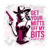 Get Your Mitts Off My Bits Sticker or Magnet Decal My Body My Choice Feminist Gifts Women Rights Waterproof Vinyl Sticker for Bumper Water Bottle Car Fridge Laptop view 1