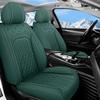 WQCXYHW 5 Seats Leather Car Seat Covers for VW Volkswagen Taos 2022-2024,Luxury Comfort Waterproof Breathable Nappa Leather Car Seat Cover,Airbag Compatible Seat Cushions(Green,Full Set) view 1