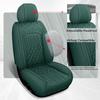 WQCXYHW 5 Seats Leather Car Seat Covers for VW Volkswagen Taos 2022-2024,Luxury Comfort Waterproof Breathable Nappa Leather Car Seat Cover,Airbag Compatible Seat Cushions(Green,Full Set) view 4