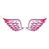Dark Spark Decals Angel Wing V2 4 inch Pink Indoor Outdoor Vinyl Decal view 1