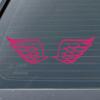 Dark Spark Decals Angel Wing V2 4 inch Pink Indoor Outdoor Vinyl Decal view 2