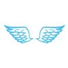 Dark Spark Decals Angel Wing V2 5 inch Light Blue Indoor Outdoor Vinyl Decal view 1