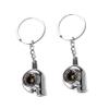 COSMEVIVI 2pcs Turbocharger Keychain Durable Silver Key Rings for Car Keys Bag Ornaments Unique Boyfriends and Graduates view 1