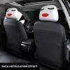 SEOCKA Black Eyelashes Lashes Red Nice Lips 2 Pack Car Headrest Covers Car Seat Head Rest Protector Auto Seat Cover Interior Accessories Universal Fit for Cars Vans Trucks view 2