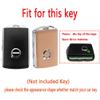 SANRILY Metal Leather Key Fob Cover Compatible with Volv S60 S90 V60 V90 XC90 XC60 XC40 Polestar 1 Polestar 2 Accessories Keyless Key Fob Case with Keychain Brown -B view 2
