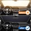 windscreen Sunshade Compatible with Bentley Continental GTC Speed 2009-2013Sun Visor for car windscreen car Sunscreen windscreen Sun ProtectionSilver view 3