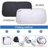 windscreen Sun Shade Compatible with Suzuki Swift Sport 2012-car Sunscreen windscreencar Screen Cover Automotive Interior AccessoriesSilver view 4