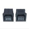 WLBQZESEG KCD4 Black Rocker Switch Power Switch ON-Off-ON 3 Position 3/6 Pins with Light 16A 250VAC/ 20A 125VAC KCD1 10A 125VA/ 6A 250V (KCD4 6-Pin On-Off-On) view 3