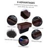 TINEASUR 2pcs Car Seat Crack Organizer Plastic Storage Box for Main Driving Front Passenger Seats for Phones Wallets Keys More Brown view 3
