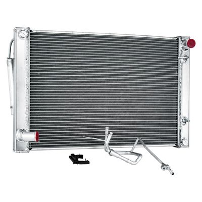 Wialufip 3 Row Radiator &Condenser Combo For 2009-2013 Infiniti G37 G35 Sedan 13-17 Nissan 370Z 3.7L Automotive Replacement Radiators