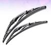 TINEASUR 2pcs u Shape Hook Windshield Wiper Blades for Cars Fit Detachable Strip for Easy Replacement Black view 2
