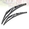 TINEASUR 2pcs u Shape Hook Windshield Wiper Blades for Cars Fit Detachable Strip for Easy Replacement Black view 4