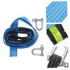 TINEASUR High Strength Nylon Tow Strap with Reflective Design Emergency Towing Rope for Cars and Trucks Heavy-Duty Shackle Hook for Night Use and Cargo Securing view 4