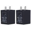 2Pcs DC12V LED Flasher, 2Pin LED Flasher, 2Pin Relay Electronic Relay Car Turn Light view 1