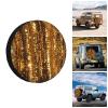 Spare Tire Cover 14 Inch Waterproof Dust-Proof Wheel Tire Cover Gold Sequin Sparkle Wheel Protector Fit for Trailer, Rv, SUV and Many Vehicle view 2