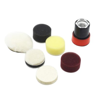 TINEASUR 7pcs Car Buffing Sponge Pads Set Polishing Buffing Pad Kit Sponge Wheel for Paint Sealing Detailing Car Polishing
