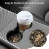 Car Coasters for Cup Holders,Gold Frame Elements Printed Car Cup Holder Coasters,2 Pack Universal Wood Cute Cup Holder Insert with Finger Slot,2.6" Cute Car Accessories Interior for Women Men view 4