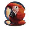 Car Coasters for Cup Holders,Animal Mouth Printed Car Cup Holder Coasters,2 Pack Universal Wood Cute Cup Holder Insert with Finger Slot,2.6" Cute Car Accessories Interior for Women Men view 1