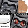 Car Coasters for Cup Holders,Animal Mouth Printed Car Cup Holder Coasters,2 Pack Universal Wood Cute Cup Holder Insert with Finger Slot,2.6" Cute Car Accessories Interior for Women Men view 3