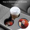 Car Coasters for Cup Holders,Animal Mouth Printed Car Cup Holder Coasters,2 Pack Universal Wood Cute Cup Holder Insert with Finger Slot,2.6" Cute Car Accessories Interior for Women Men view 4