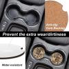 Car Coasters for Cup Holders,Coffee Nostalgia Printed Car Cup Holder Coasters,2 Pack Universal Wood Cute Cup Holder Insert with Finger Slot,2.6" Cute Car Accessories Interior for Women Men view 3