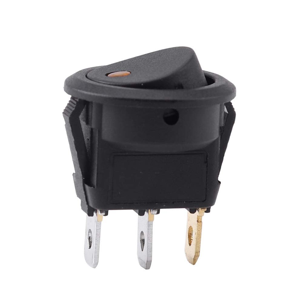 Klanata 12V LED Illuminated Toggle Switch, 3 Pin On Off Rocker Switch, Universal Fit for Car, Truck, Van, and Boat Dashboards, Easy Control Switch for Automotive Applications
