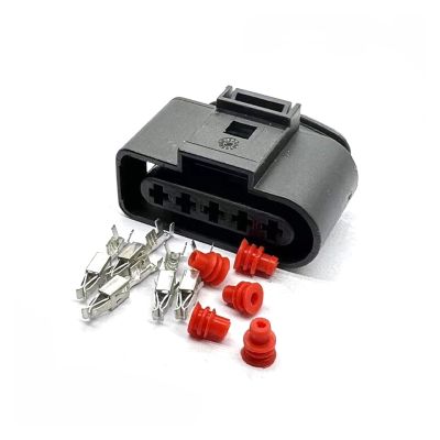 BHUPWZE 1/5 Pin 1J0973725 Auto Ignition Coil Plug Sensor Connector Waterproof Sockets 1J0 973 725 6X0973825(Lavender,1 Set)
